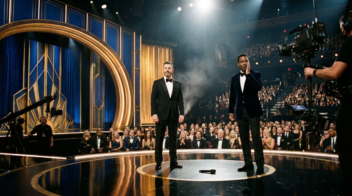 Men on awards stage 202608311320