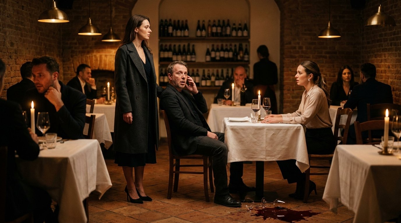 Woman slaps man at restaurant 202608311253